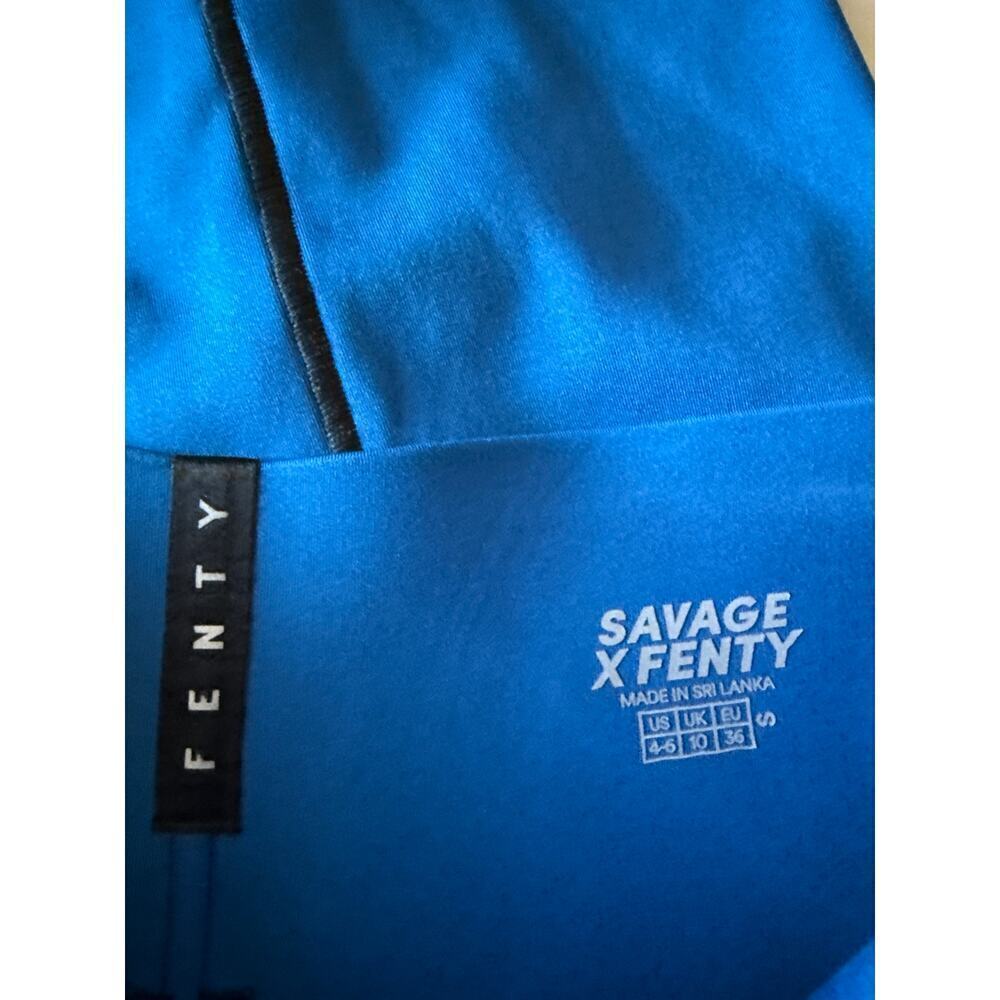 Savage X Fenty Hotline High Rise Leggings Womens Size 4-6 Blue NEW - Picture 11 of 13